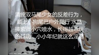 清纯双马尾少女的反差行为，戴上小狗尾巴户外爬行 水晶棒紫薇小穴喷水，长得越乖玩的越嗨，小小年纪就这么淫荡